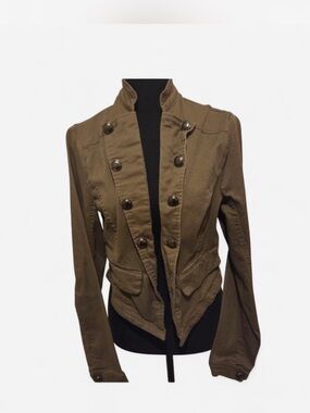 Torrid Military-Style Utility Jacket in Olive Brown